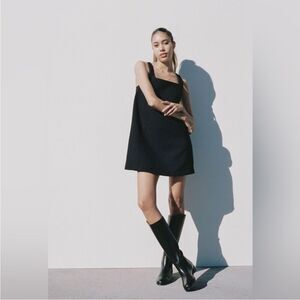 Ciao Lucia NWT Prima Jacquard Mini Dress Women’s Size Large Black Sleeveless